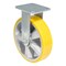 Vestil Polyurethane Rigid Caster 8 In. Diameter x 2 In. Width 1212 Lb. Capacity Yellow/Gray CST-PY-8X2PUA-R - alternate 9